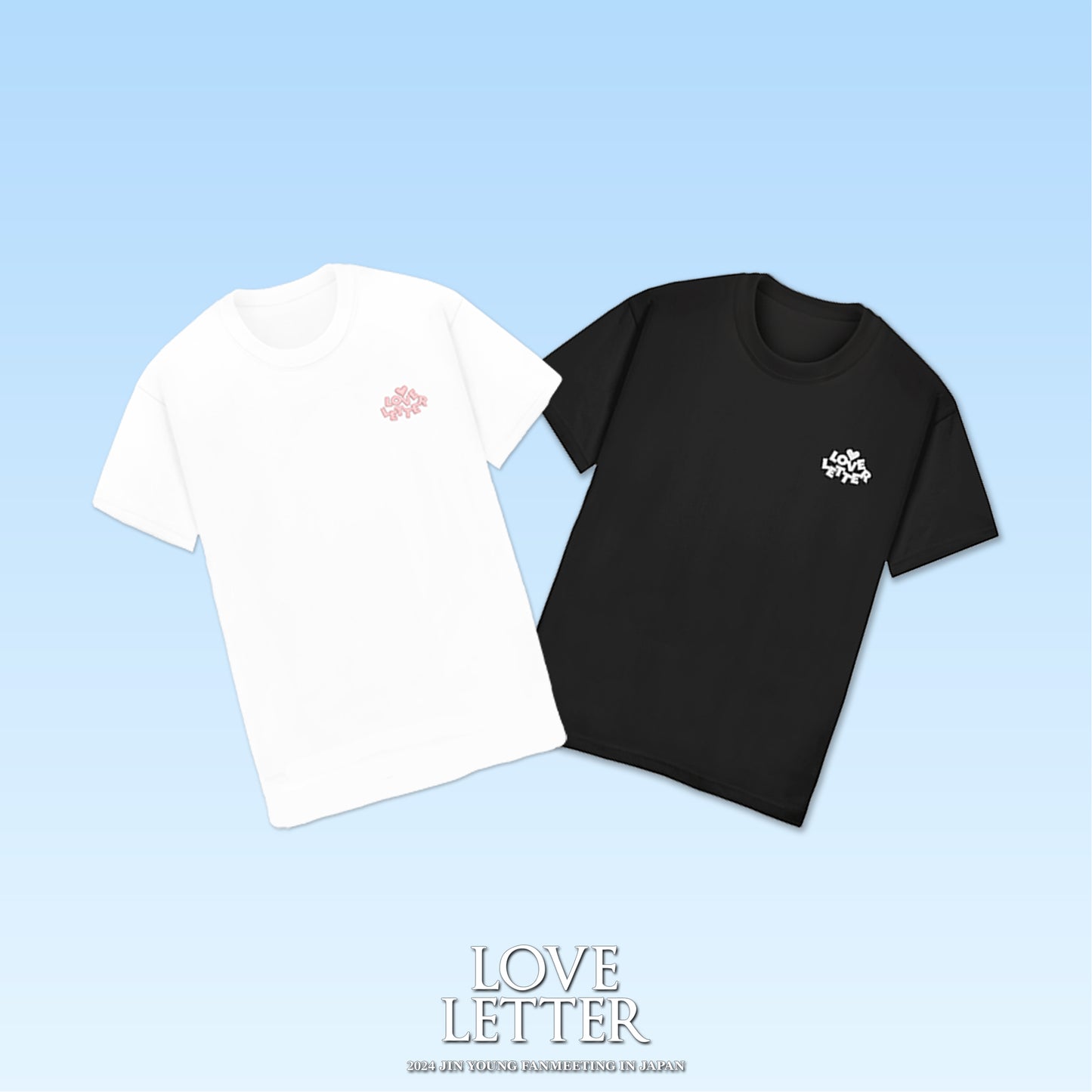 【会場受け取り限定】ㅤㅤJIN YOUNG _ Tシャツ(白/黒)