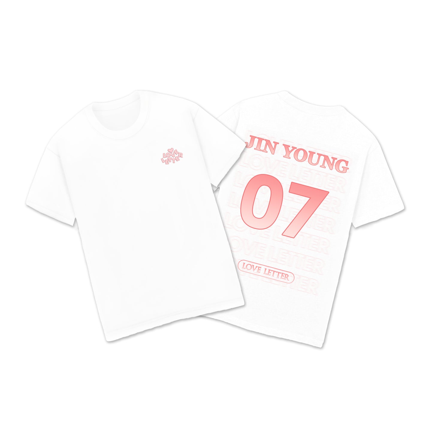 【会場受け取り限定】ㅤㅤJIN YOUNG _ Tシャツ(白/黒)
